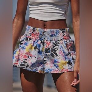 Free People Get Your Flirt On Printed Shorts. NWT. Mystic floral combo